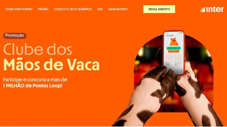 Promoção Clube dos Mãos de Vaca Banco Inter